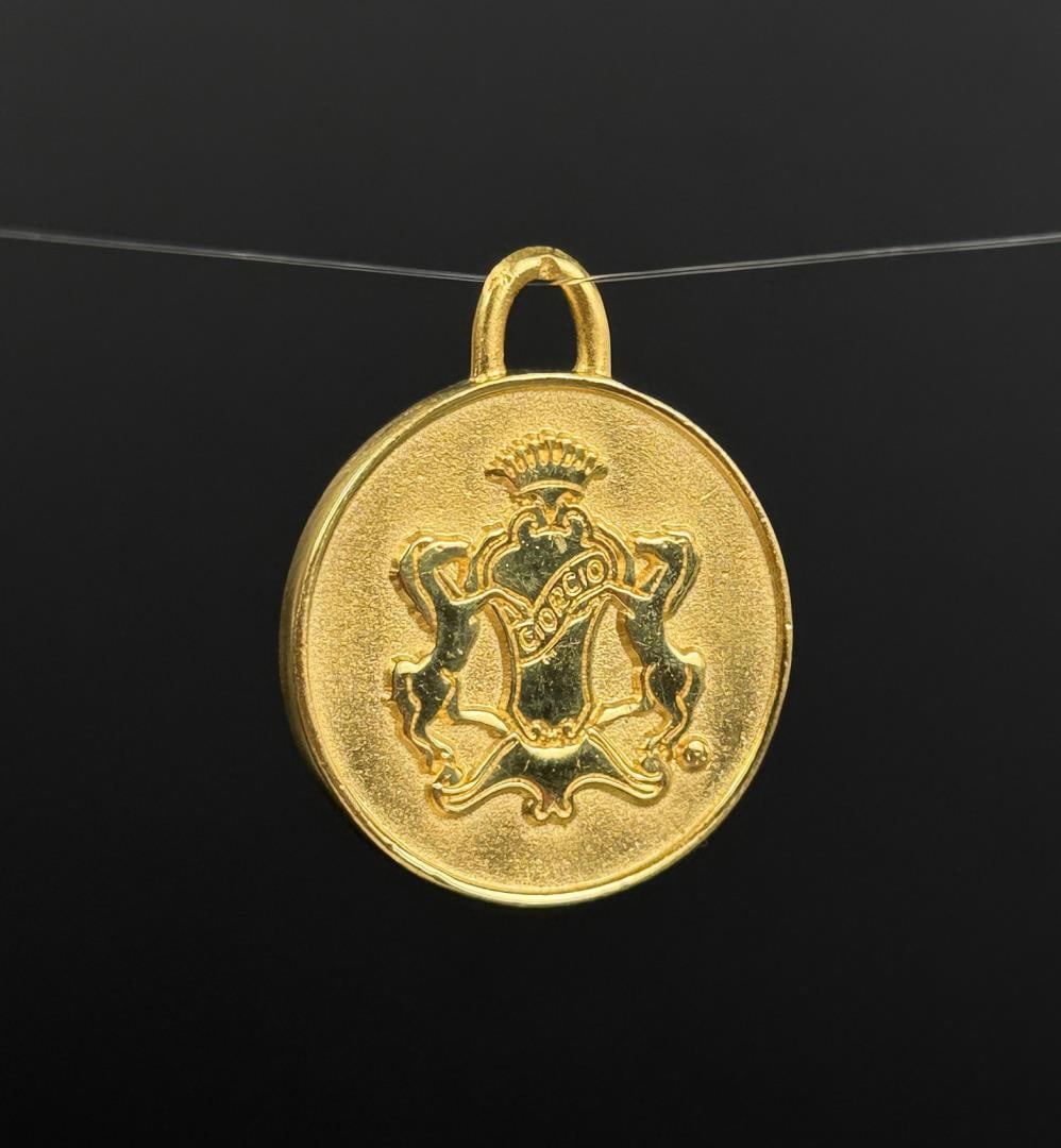 Giorgio Beverly Hills Etruscan Gold Plate Charm (1 of 5)