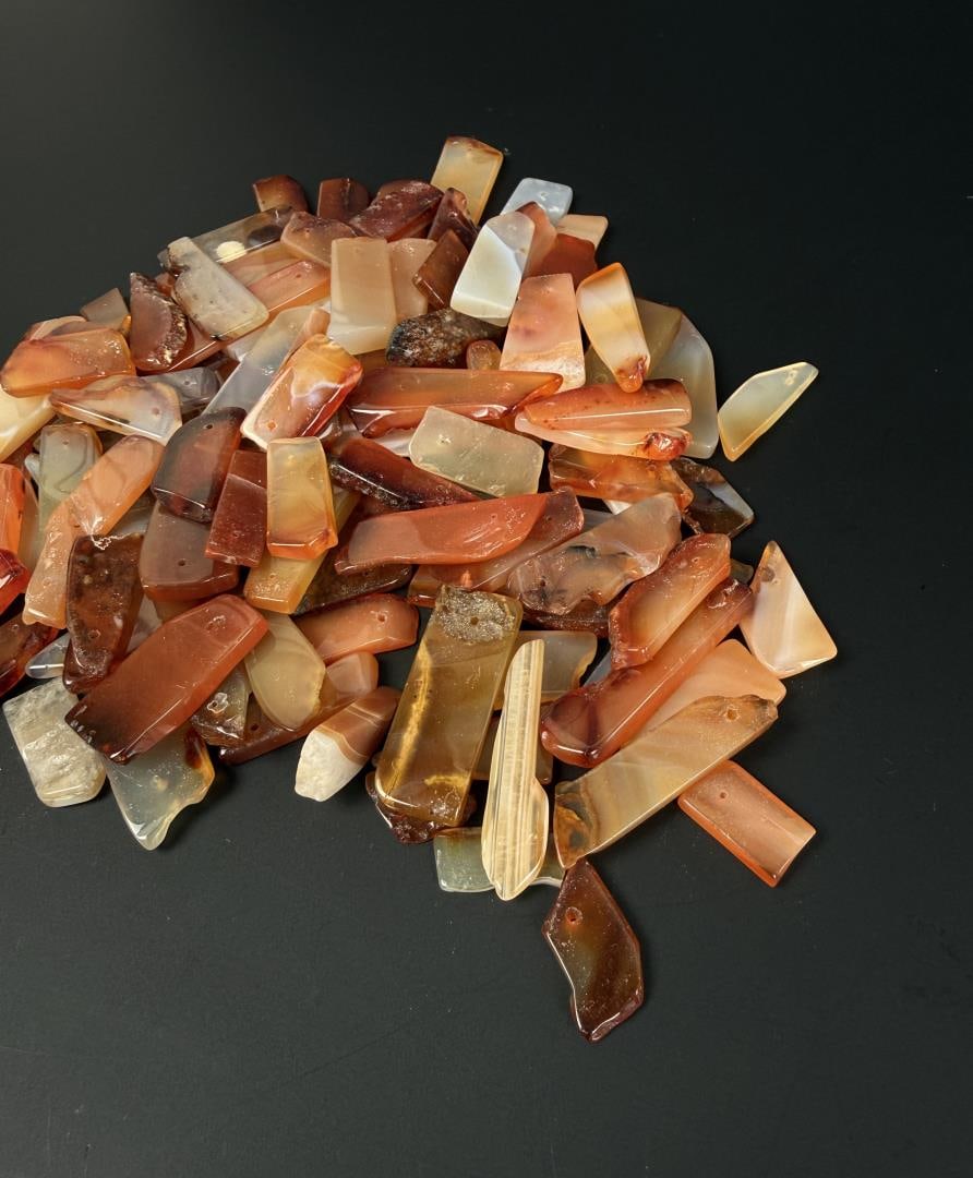 Carnelian Tab Beads - 3