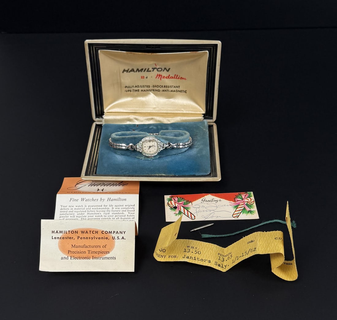 Hamilton Medallion Ladies Watch: Nice with original box, working.
