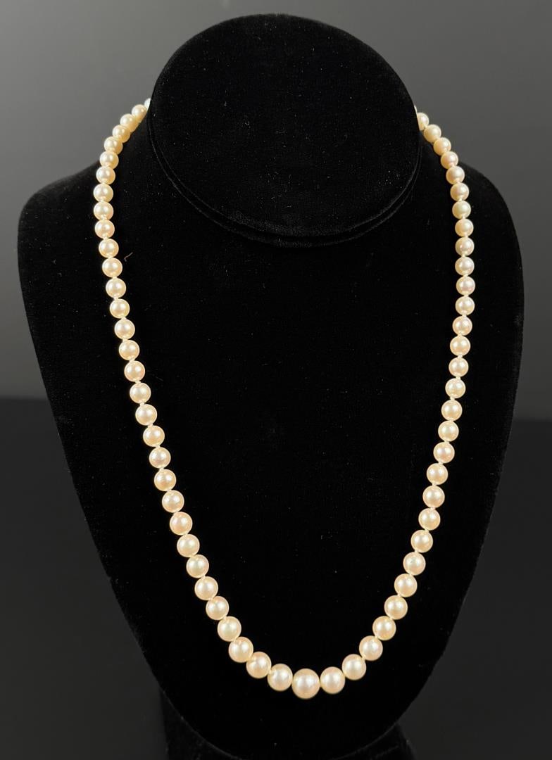 14k Gold Cultured Pearl Necklace (1 of 4)
