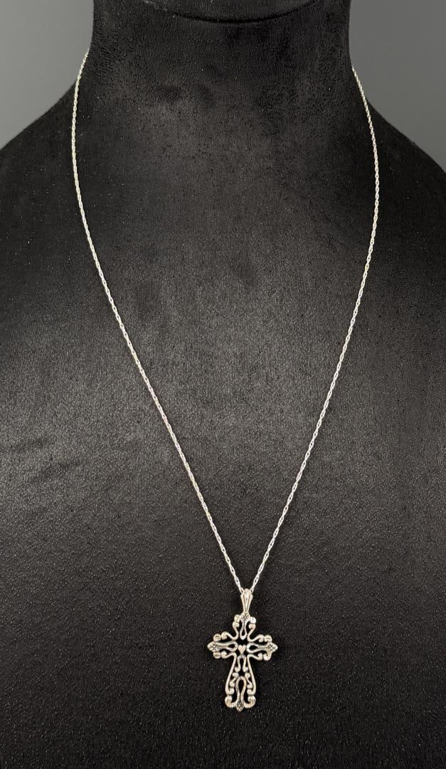 Sterling Silver Cross Necklace (1 of 7)
