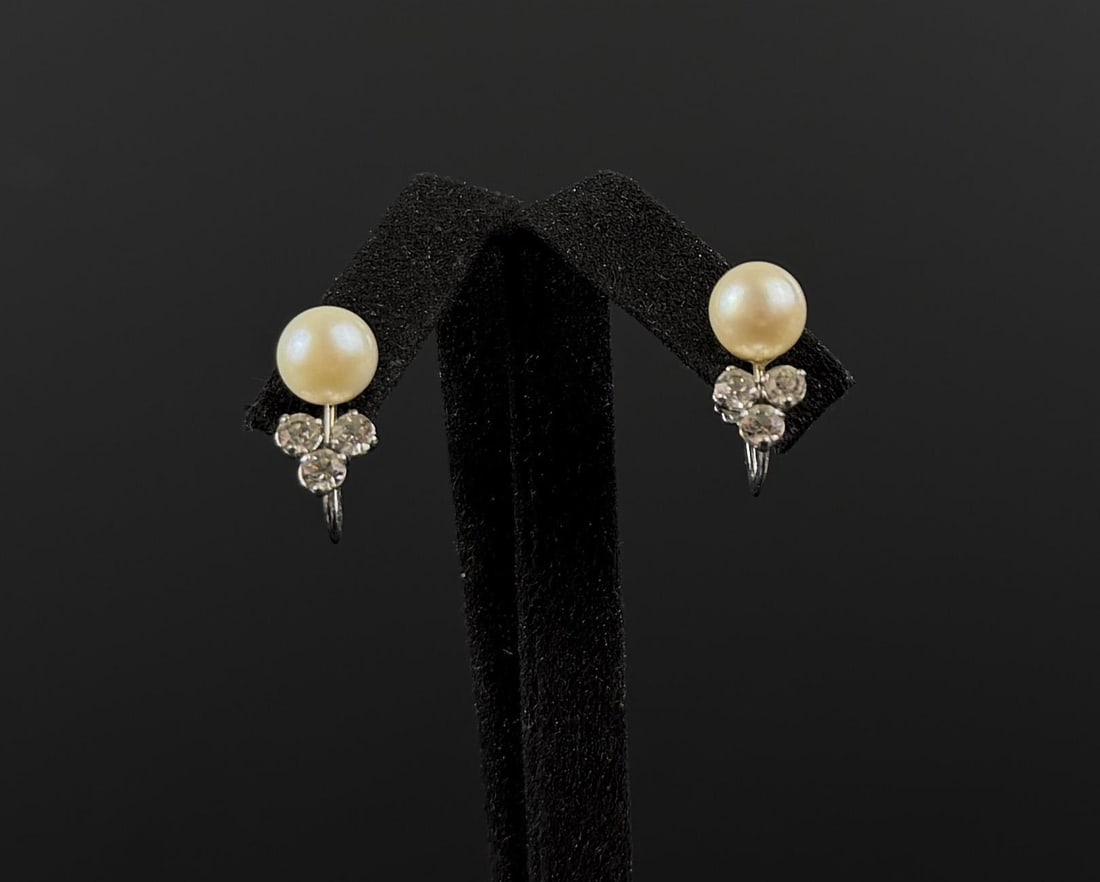 Krementz Gold Filled Pearl Stud Earrings (1 of 6)