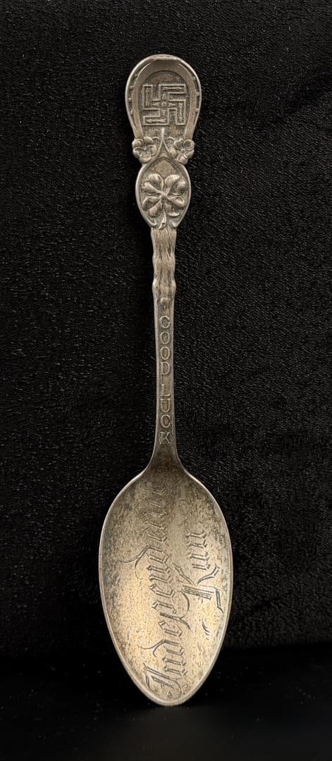 Good Luck Sterling Silver Whirling Log Spoon (1 of 6)