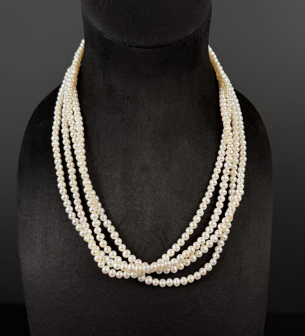 Extra Long Rope Cultured Pearl Necklace (1 of 4)