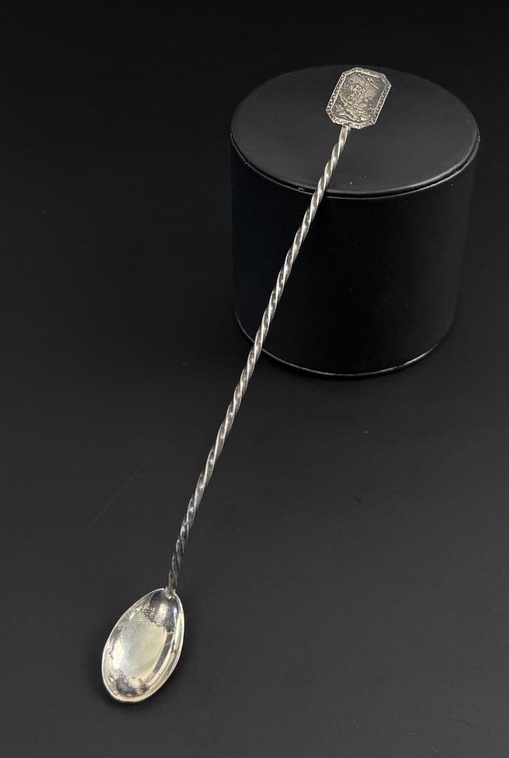 Taxco Mexico Aztec Sterling Swizzle Spoon (1 of 5)