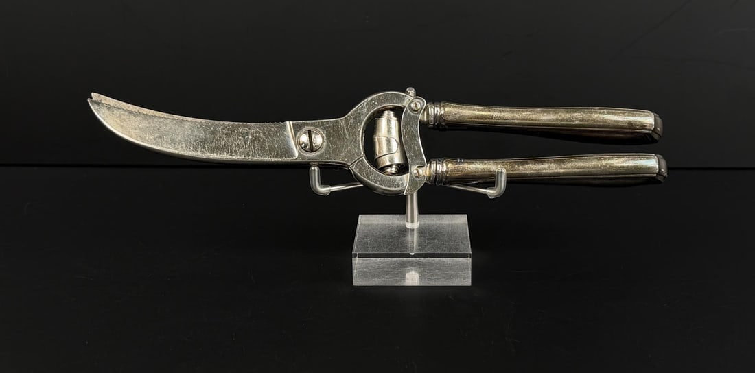 Gorham Silver Plated Poultry Shears: 1 3/4" by 9 7/8".