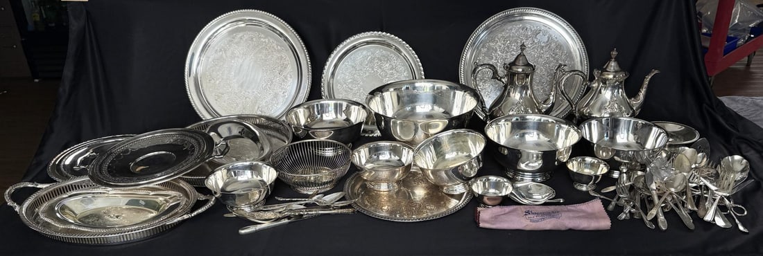 Collection of Silver Plate Flatware (1 of 13)