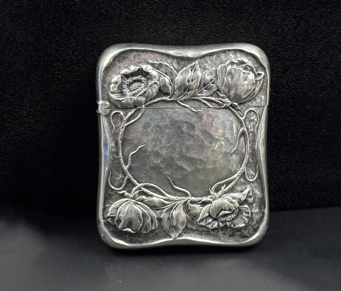 Victorian Sterling Silver Floral Match Safe (1 of 7)