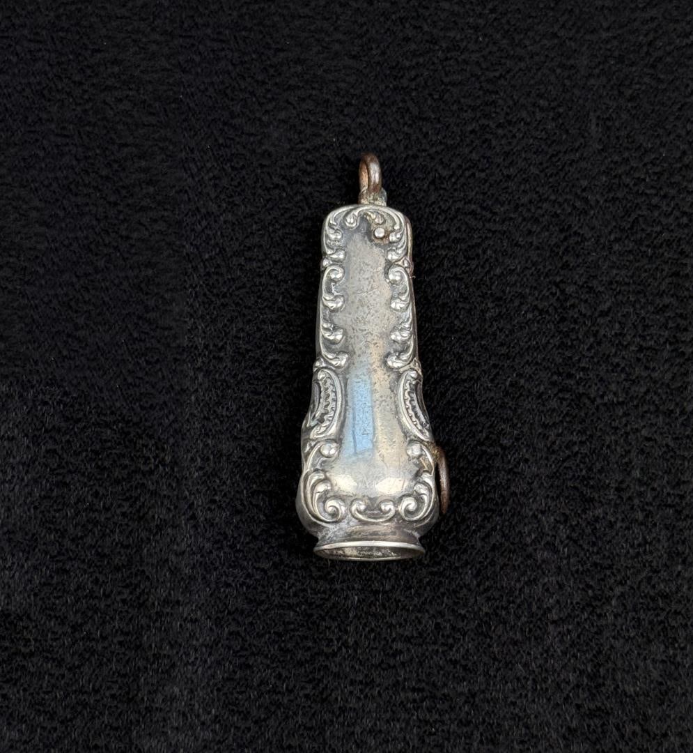 Sterling Silver Cigar Cutter Pocket Watch Fob (1 of 5)