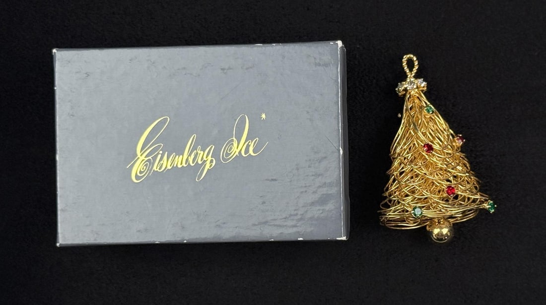 Eisenberg Ice Christmas Tree Brooch (1 of 7)