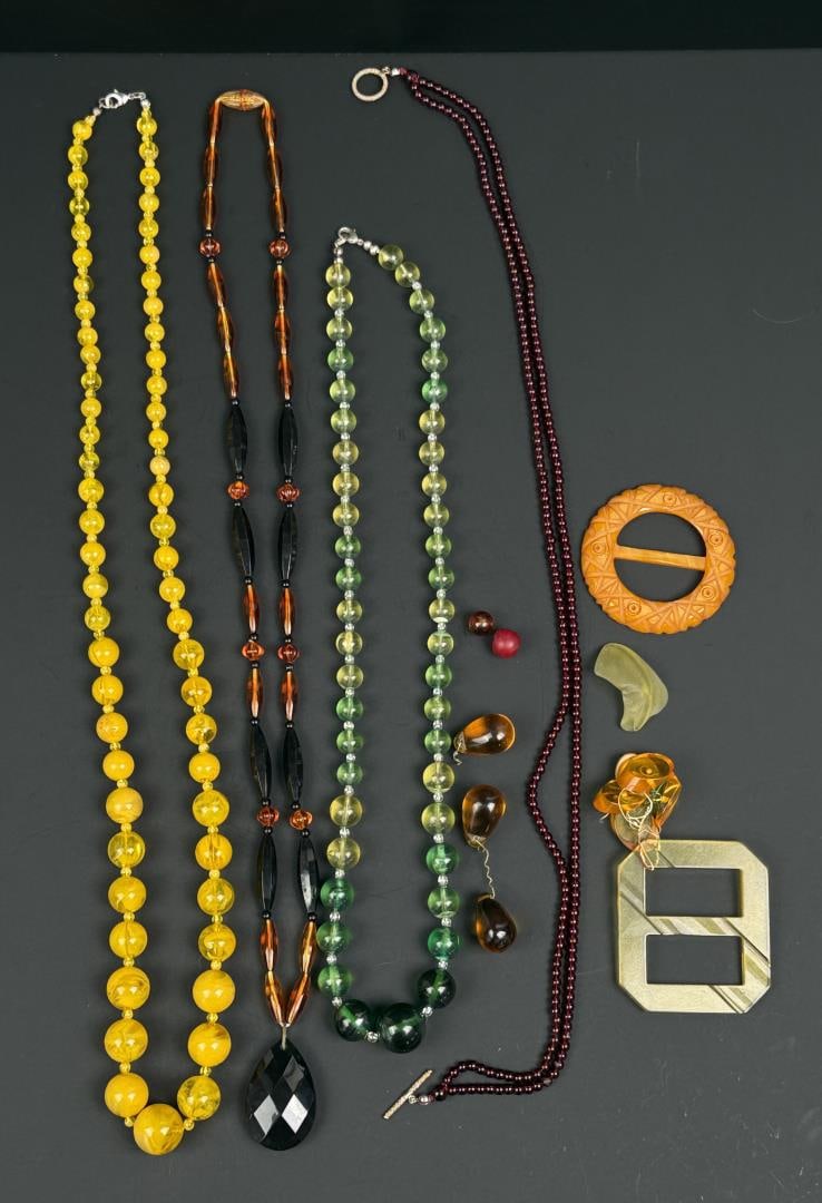 Collection of Art Deco Costume Jewelry: Nice example.