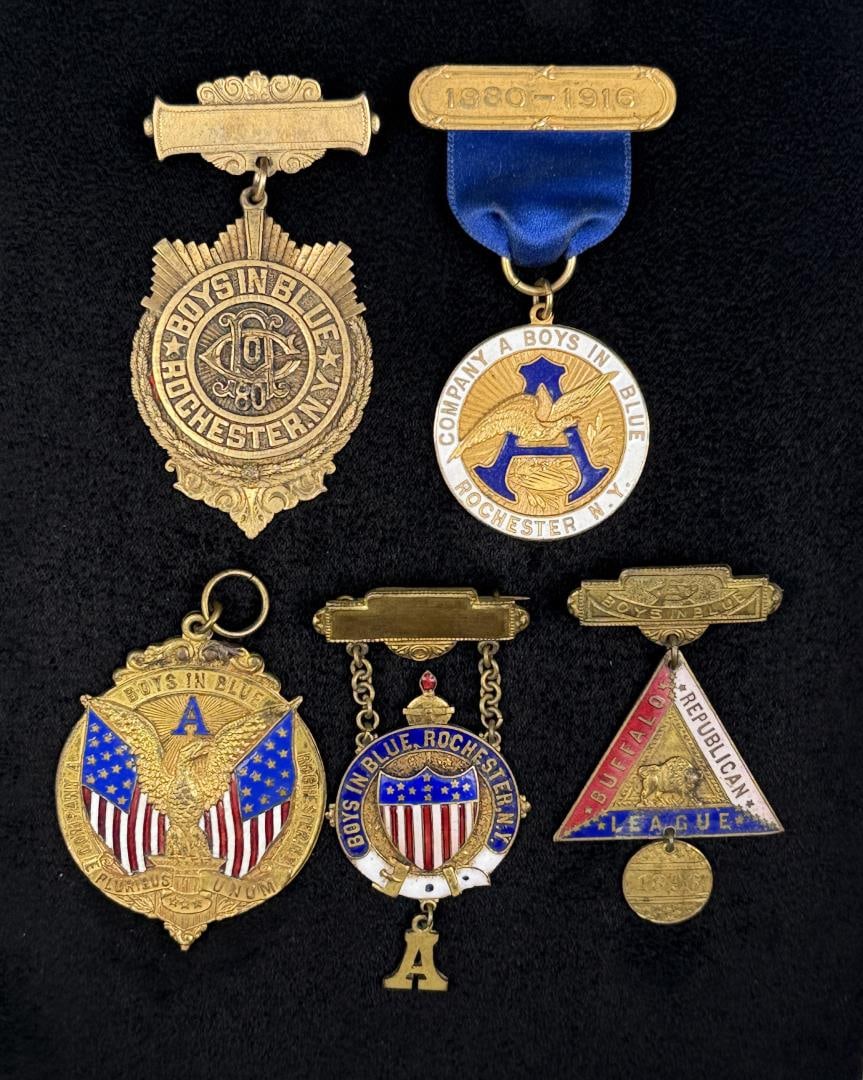 Boys in Blue Fraternal Civil War Medals: Nice grouping