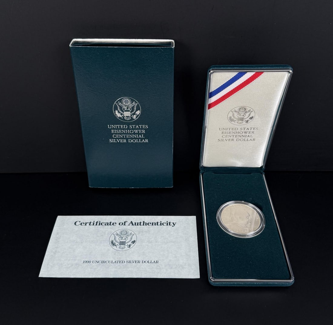 US Mint Eisenhower Centennial Silver Dollar Coin: Nice example
