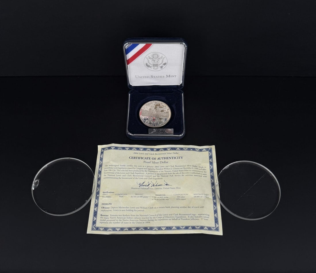 2004 Lewis & Clark Bicentennial Silver Proof Coin: Decent example