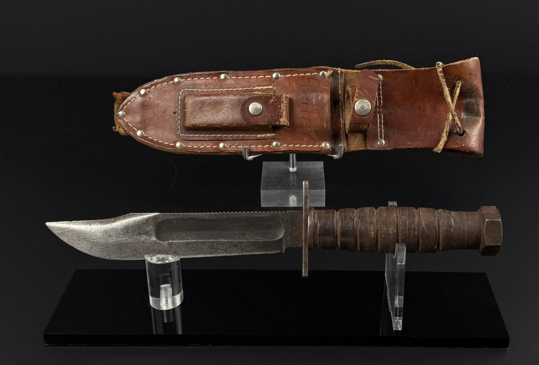Vietnam War Camillus Jet Pilot Knife: 6" blade.