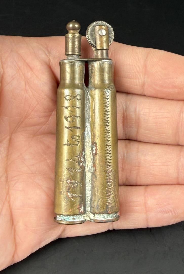 WWI WW1 Trench Art Cigarette Lighter (1 of 7)