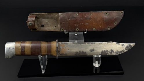 WW2 Named Theater Made Bowie Fighting Knife