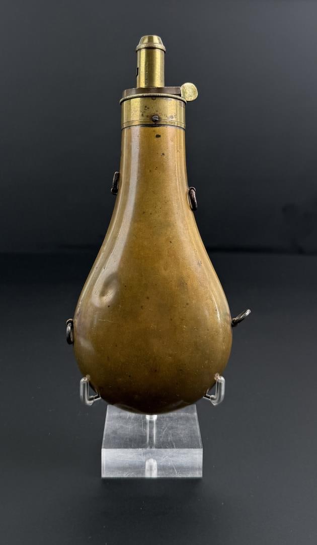 James Dixon & Sons Riling 206 Powder Flask: 7 3/4" long.