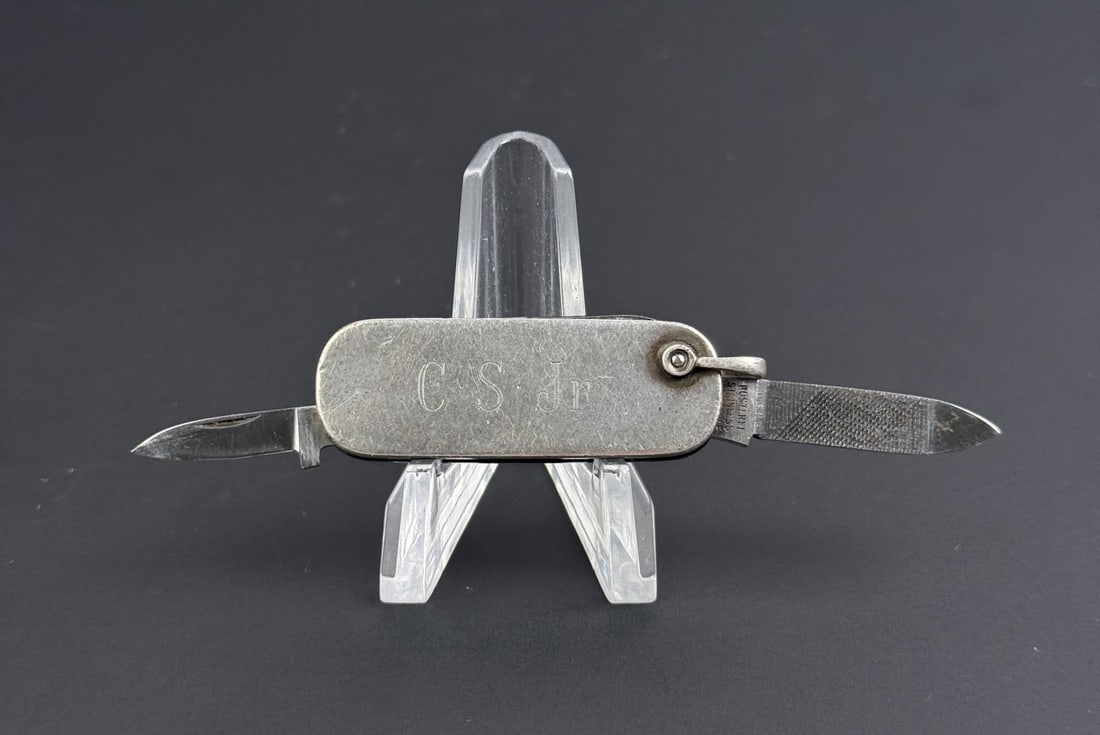 Gisen & Forsthoff Sterling Silver Pocket Knife Fob: 18.22 grams. 1 3/4" long.
