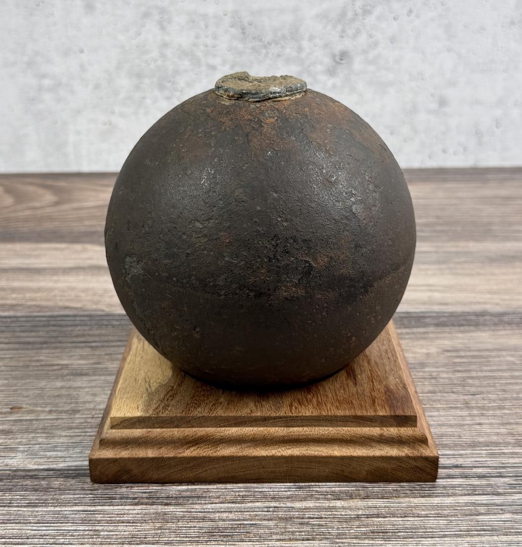 Civil War Confederate Bormann Fused Cannonball (1 of 6)