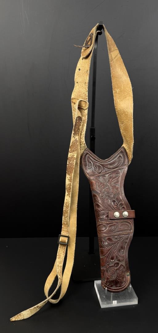 Heiser 225 Tooled Leather Shoulder Holster: Nice example.