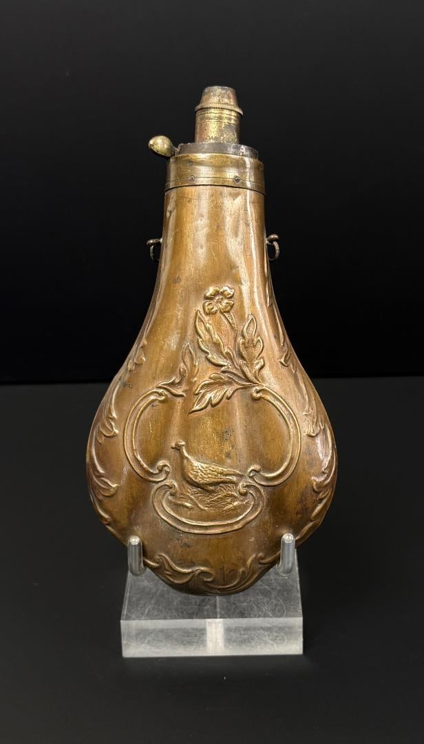 Pheasant Riling 498 Brass Powder Flask (1 of 10)