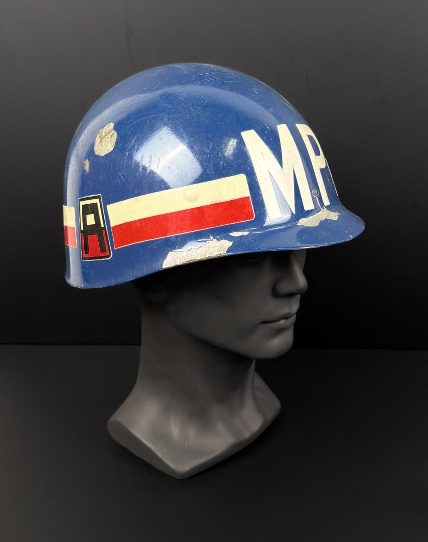 Vietnam War US Army Painted Police M1 Helmet Liner (1 of 10)