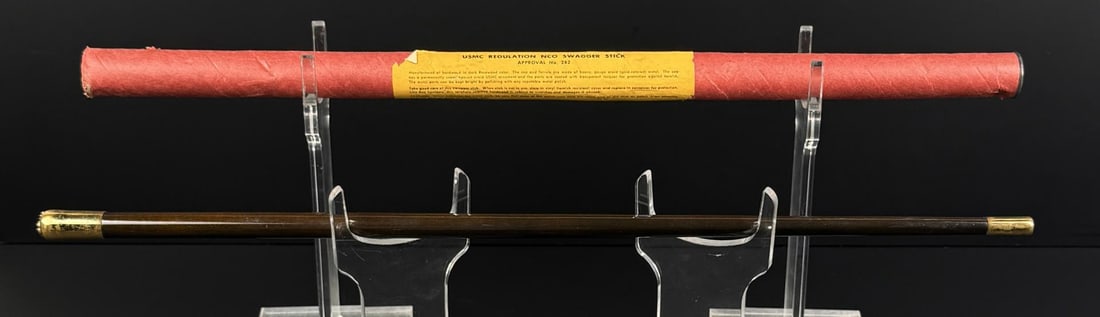 WW2 USMC Marine Corps NCO Swagger Stick (1 of 8)