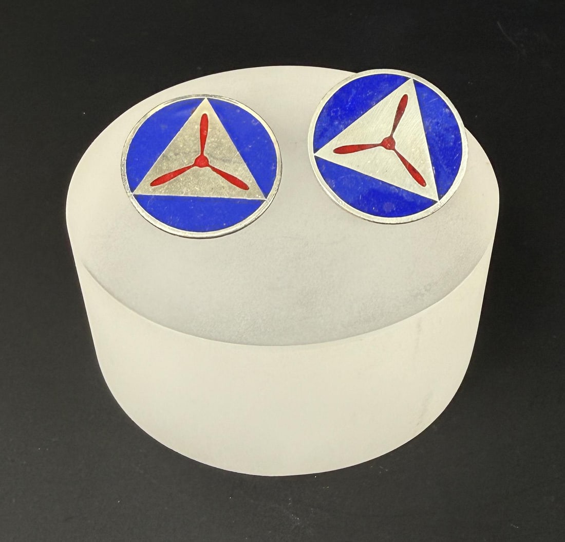WW2 Gemsco Sterling Civil Air Patrol Collar Discs (1 of 6)