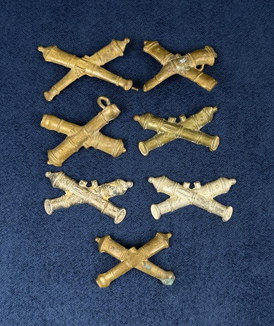 Civil War Coastal Artillery Insignia: Nice grouping
