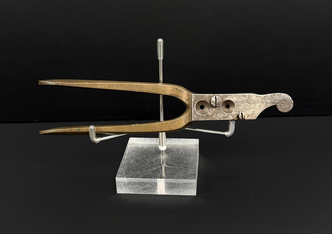 Civil War Deane & Adams .56 Cal Brass Bullet Mold: Used for the Tranter revolver, the type heavily imported by the Confederate States during the Civil War.