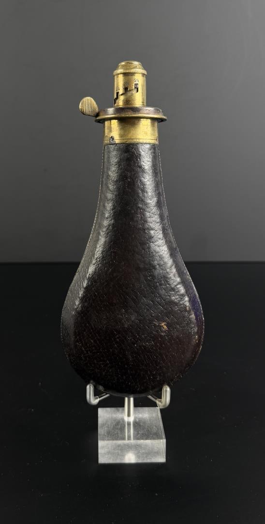 G.W. Ingram Patent Brass Powder Flask (1 of 5)