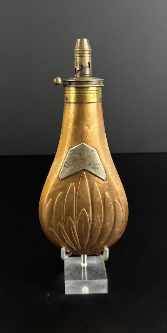 Fox Hunting Presentation Dixon Brass Powder Flask (1 of 5)