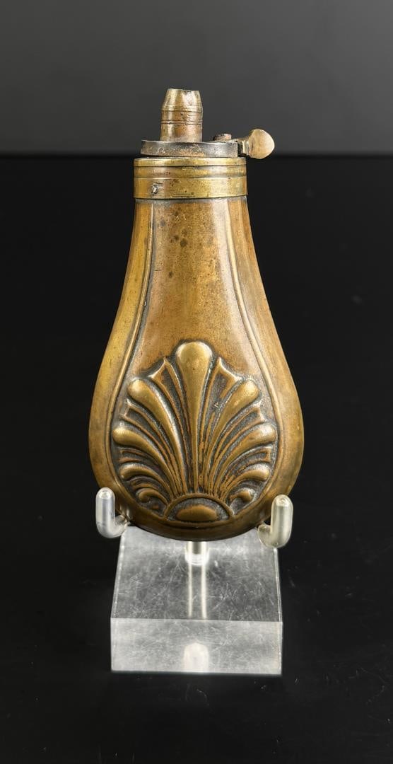 Brass Pistol Pocket Powder Flask (1 of 3)