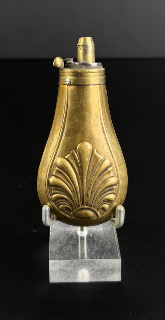 Brass Pistol Pocket Powder Flask (1 of 3)