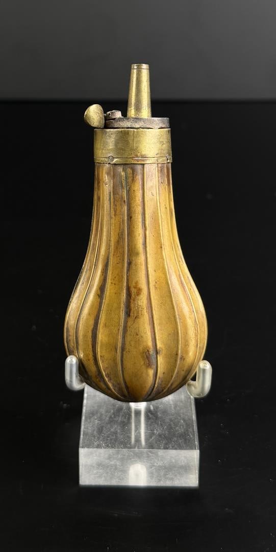 Brass Pistol Pocket Powder Flask (1 of 3)