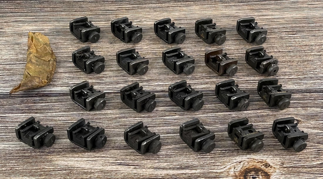 Springfield 1903a3 Rear Sights: 22 total. 5 are marked "R", 17 are unmarked.