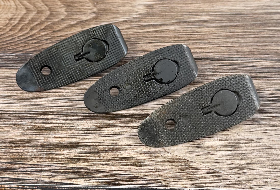Springfield 1903 1903a3 Checkered Buttplates: Nice grouping. Unmarked.