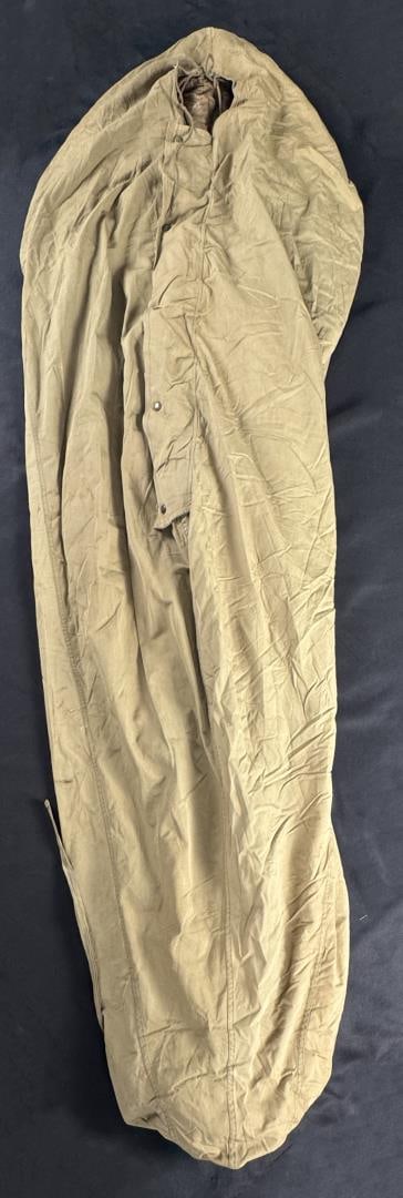 WW2 US Army Mummy Sleeping Bag and Cover: Cover dated 1944.