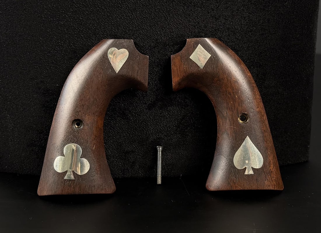 Colt Bisley Card Suit Inlay Pistol Grips: Nice set.
