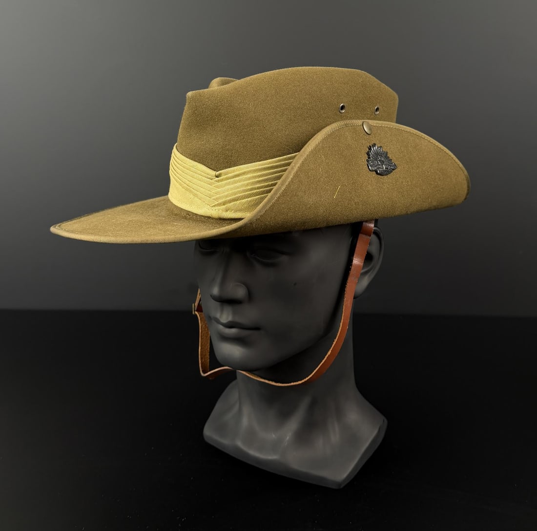 WW2 Australian Army Bush Slouch Hat: Made by John Bardsley.