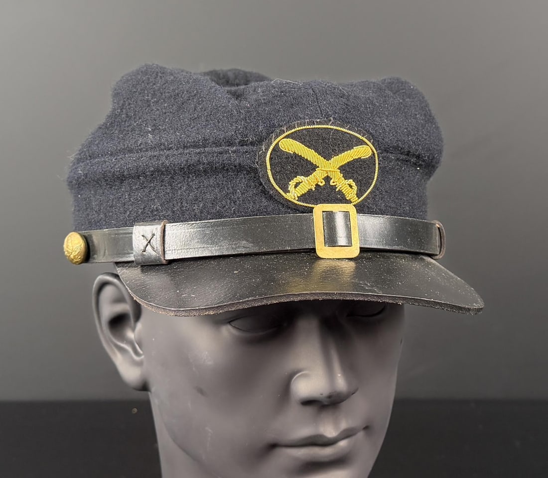 Civil War Union Cavalry Reenactor Forage Cap: Size 7