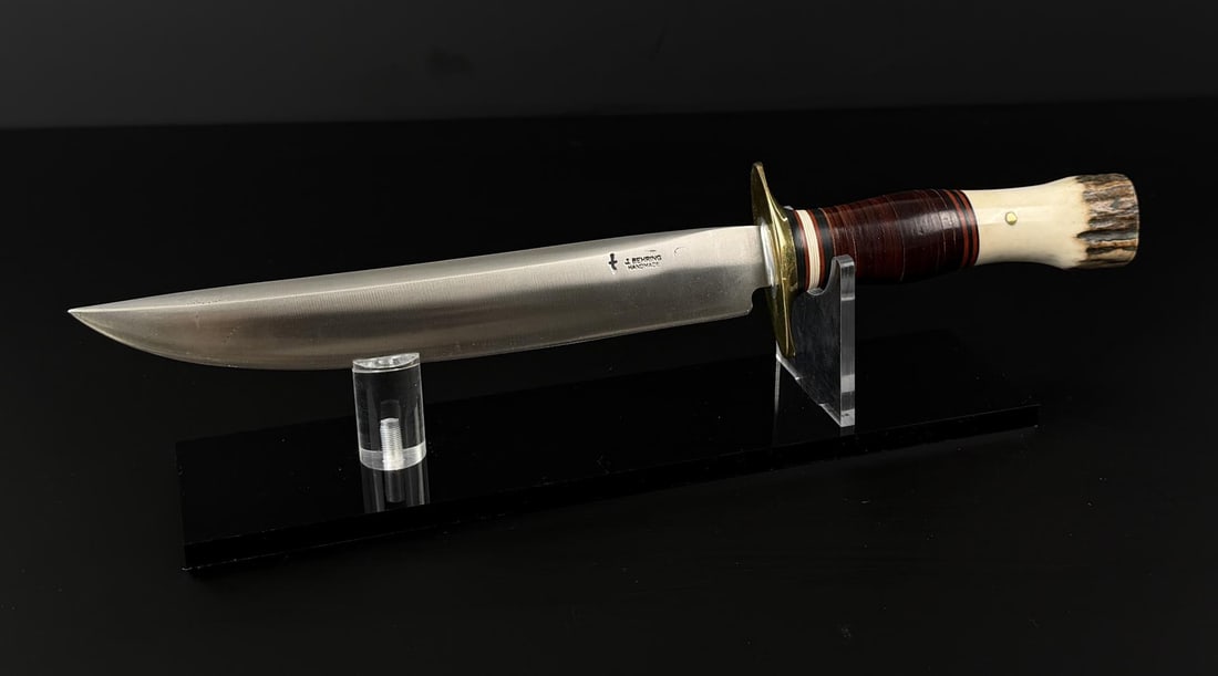 James Behring Jr. Missoula Montana Custom Knife: 13" long. Never used. No sheath.