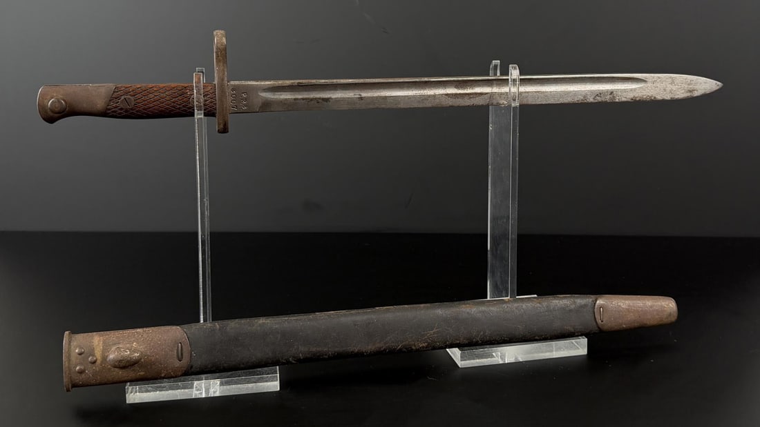 WWI WW1 Spanish M1913 Mauser Bayonet: Decent example.