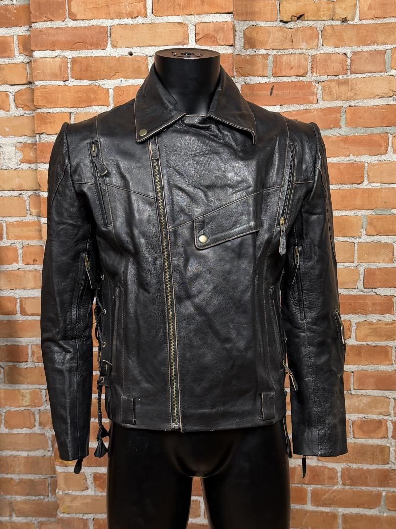 Vintage Real Leather Motorcycle Jacket (1 of 8)