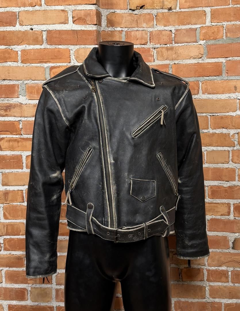 Vintage Leather Motorcycle Jacket (1 of 6)
