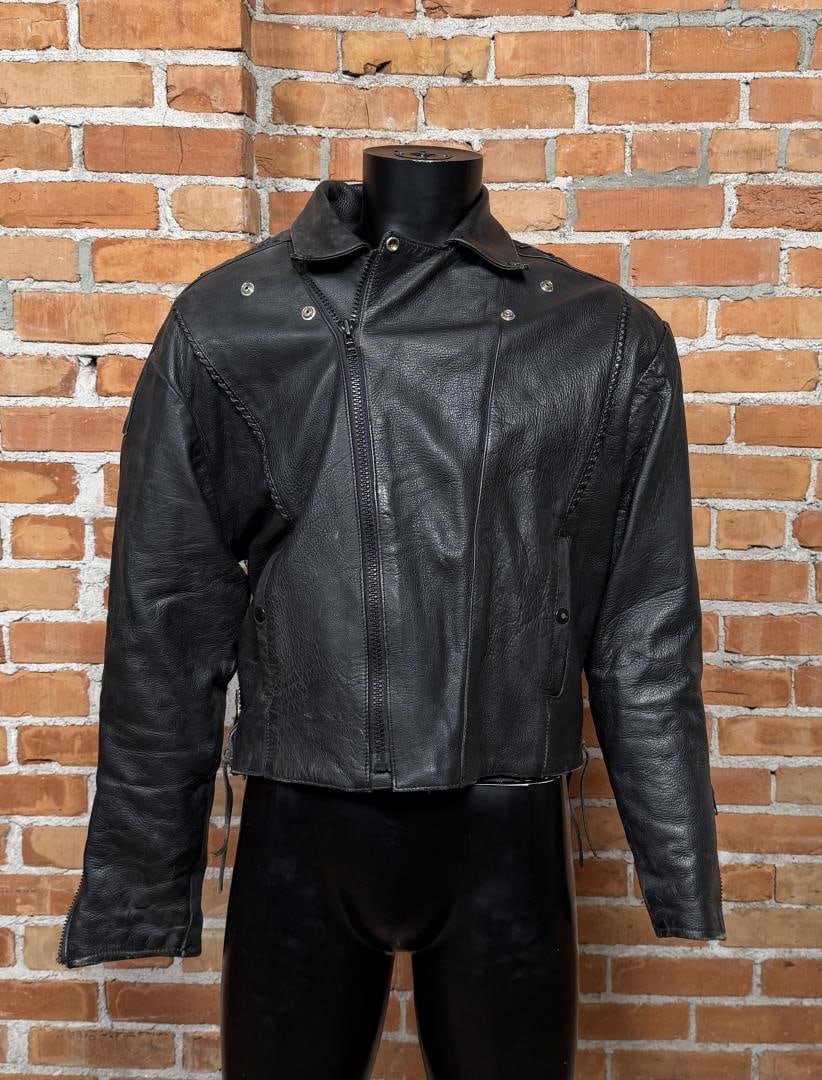 Vintage Highway One Leather Motorcycle Jacket (1 of 8)
