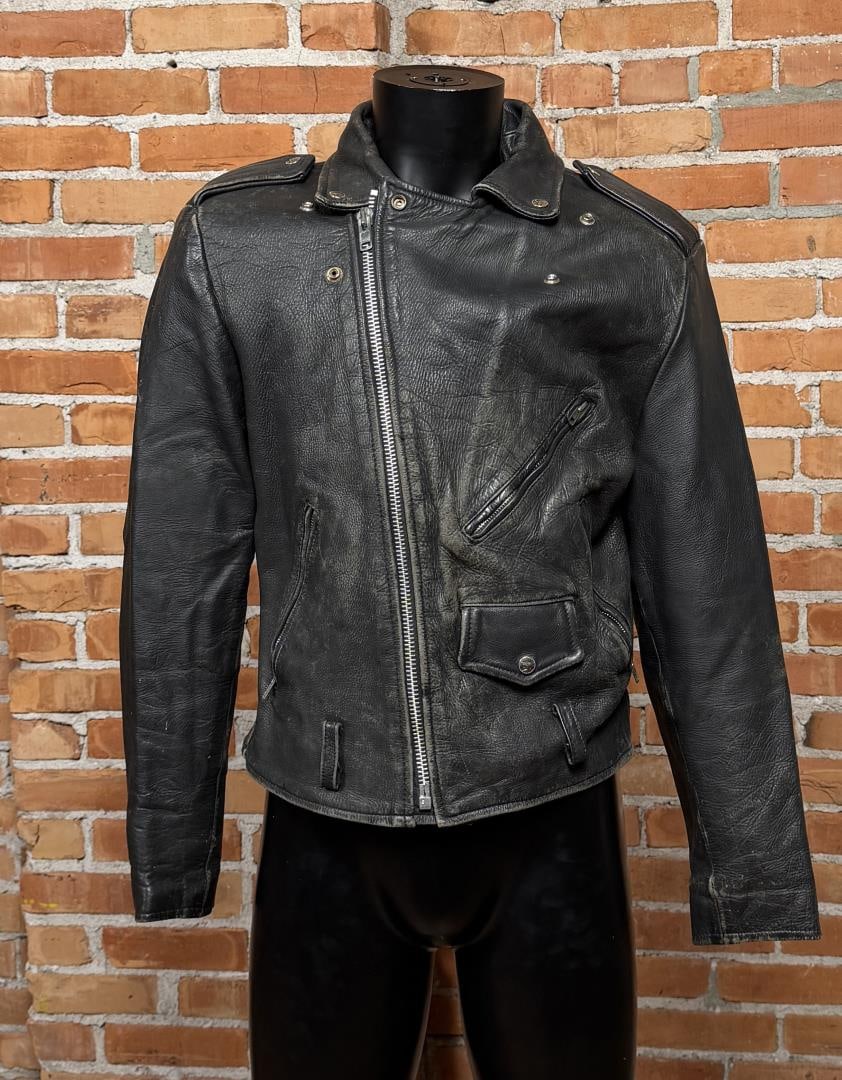 Vintage Open Road Leather Motorcycle Jacket (1 of 8)