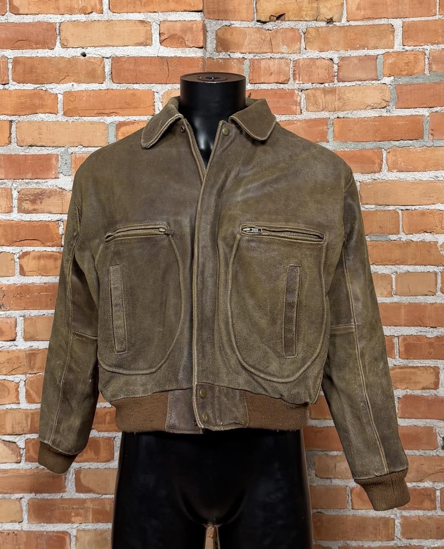US Navy Leather Flight Jacket Type W-S (1 of 10)