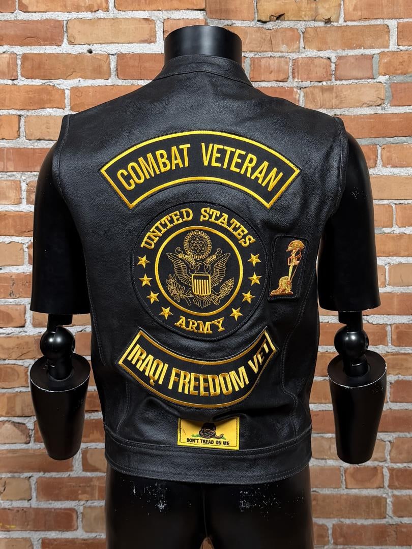Dream Apparel Leather Motorcycle Vest: Size 42